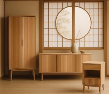 Gegolfd meubilair - wat is het en past het bij de stijl japandi?