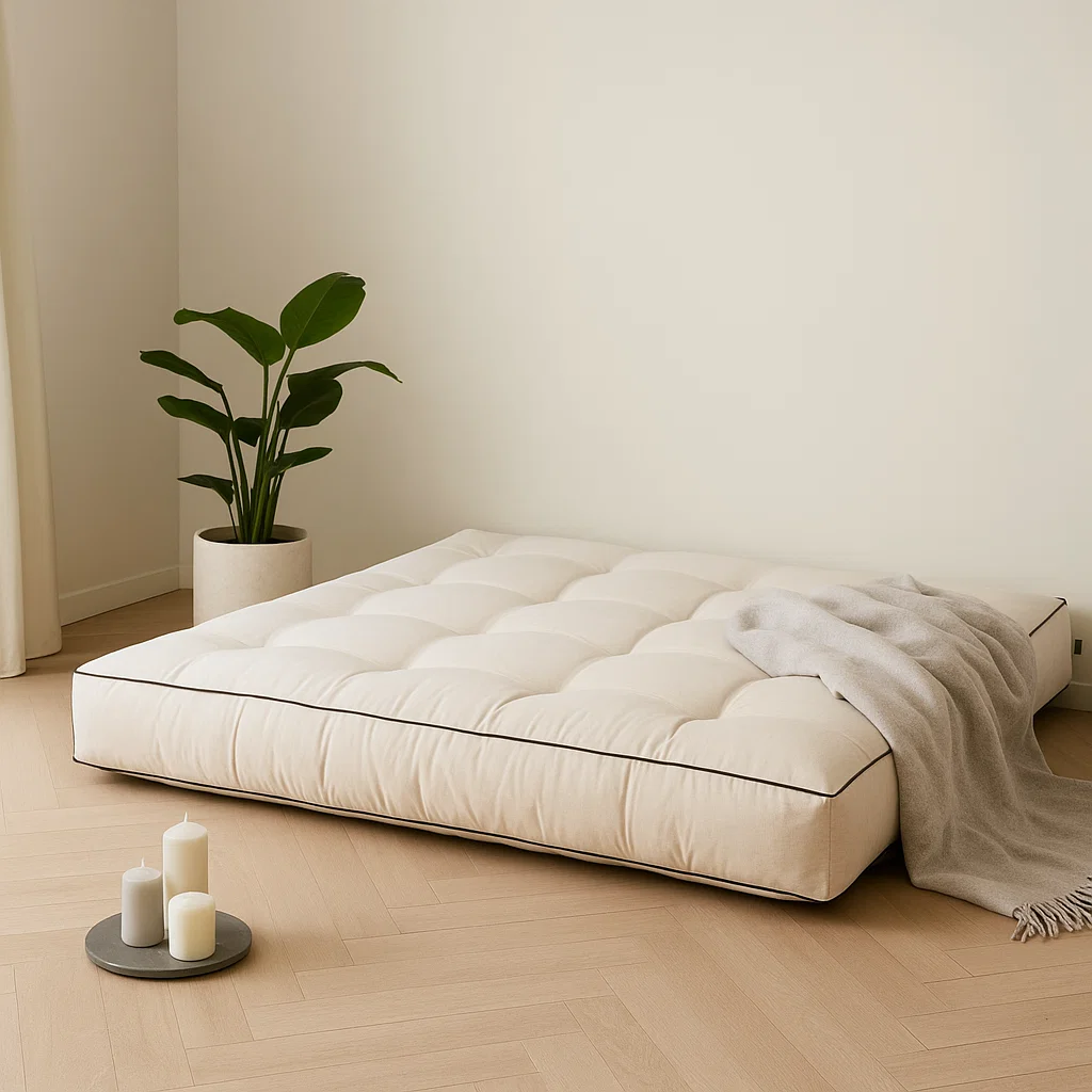 Futon in de hoofdrol - hoe schik je het interieur rond de matras?