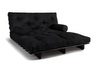 Vouwbank 160x200 - Slim Comfort Black - Pascall Futon Zwart
