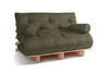 Slaapbank 140x200 - Slim Exclusive Classic - Pascall Futon Khaki