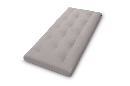 Matras 90x200 natuur met latex - Futon Pascall Slim Latex Grijs
