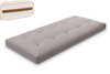 Matras 90x200 natuur met wol, kokos en 2x latex - Futon Pascall Comfort Wool Grijs
