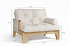 Fauteuil Sakura - Pascall Futon Baksteen