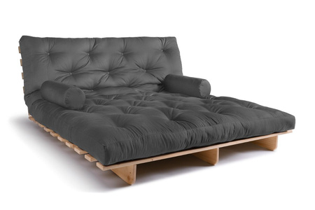 Slaapbank 180x200 - Slim Exclusive Classic - Pascall Futon Grijs