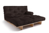 Opvouwbare bank 140x200 - Slim Basic Classic - Pascall Futon Bruin