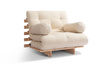 Tuinbank 90x200 opvouwbaar - Freedom Classic - Pascall Futon Beige