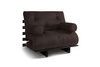 Opvouwbare bank 90x200 - Slim Comfort Black - Pascall Futon Bruin