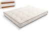 Matras 180x200 natuur met latex en 2x kokos - Futon Pascall Comfort Relax Hard Kedro Ecru