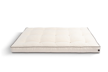 Matras 120x200 natuur met latex - Futon Pascall Medium Duo Latex Kedro Ecru
