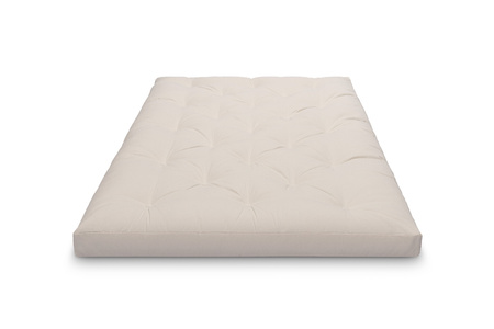 Matras 120x200 naturel - Futon Pascall Slim Natural Flesgroen