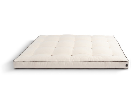 Matras 200x200 natuur met latex - Futon Pascall Medium Duo Latex Kedro Ecru