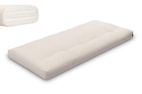 Matras 90x200 natuur met latex - Futon Pascall Medium Duo Latex Ecru
