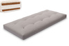 Matras 90x200 natuur met wol, latex en 2x kokos - Futon Pascall Comfort Wool Hard Grijs