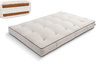 Matras 120x200 natuur met wol, latex en 2x kokos - Futon Pascall Comfort Wool Hard Kedro Linnen
