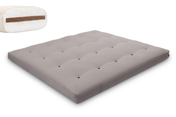 Futon Pascall Medium Coco - Matras 180x200 Grijs - naturel met kokos