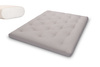 Matras 160x200 naturel - Futon Pascall Slim Natural Grijs