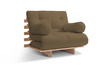 Tuinbank 90x200 opvouwbaar - Freedom Classic - Pascall Futon Marron Light