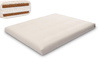 Matras 160x200 natuur met wol, latex en 2x kokos - Futon Pascall Comfort Wool Hard Ecru