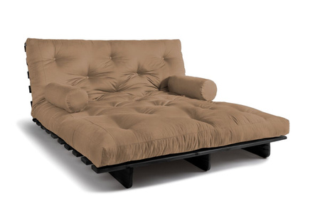Vouwbank 160x200 - Slim Comfort Black - Pascall Futon Beige