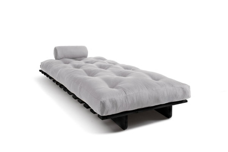 Opvouwbare bank 90x200 - Slim Comfort Black - Pascall Futon Dove Ash