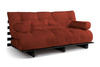 Slaapbank 180x200 - Slim Basic Black - Pascall Futon Metselwerk