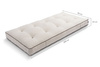 Matras 90x200 naturel - Futon Pascall Comfort Natural Kedro Linnen