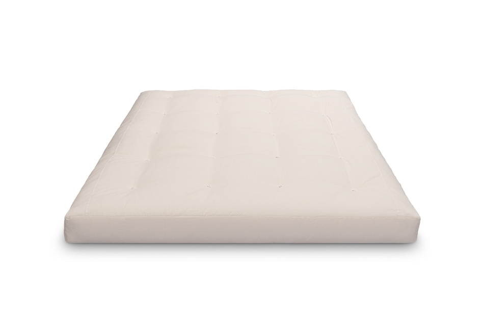 Matras 160x200 natuur met kokos en 2x latex - Futon Pascall Comfort Relax Ecru