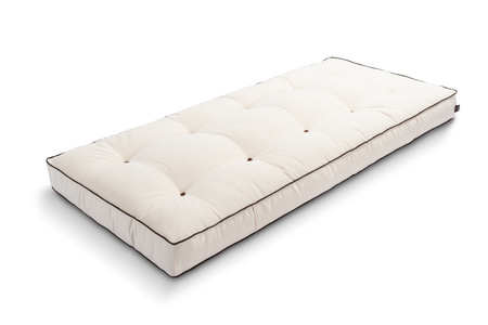 Matras 90x200 natuur met kokos - Futon Pascall Medium Duo Coco Kedro Ecru