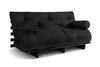 Vouwbank 160x200 - Slim Comfort Black - Pascall Futon Zwart