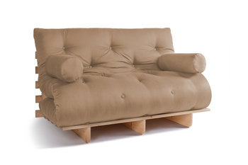 Slaapbank 140x200 - Slim Comfort Classic - Pascall Futon Beige