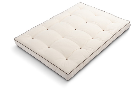 Matras 120x200 natuur met kokos - Futon Pascall Medium Duo Coco Kedro Ecru