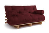 Opvouwbare bank 160x200 - Slim Exclusive Classic - Pascall Futon Maroon