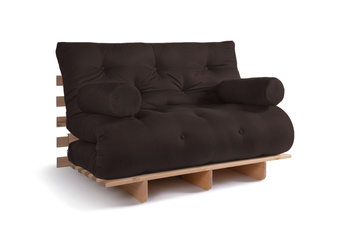 Slaapbank 120x200 - Slim Exclusive Classic - Pascall Futon Bruin