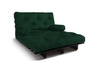 Slaapbank 120x200 - Slim Comfort Black - Pascall Futon Flesgroen