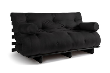 Vouwbank 160x200 - Slim Comfort Black - Pascall Futon Zwart