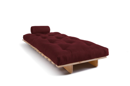 Opvouwbare bank 90x200 - Slim Comfort Classic - Pascall Futon Maroon