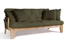 Slaapbank 200 cm - Sakura - Pascall Futon Khaki