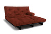 Opvouwbare bank 160x200 - Slim Comfort Black - Pascall Futon Metselwerk