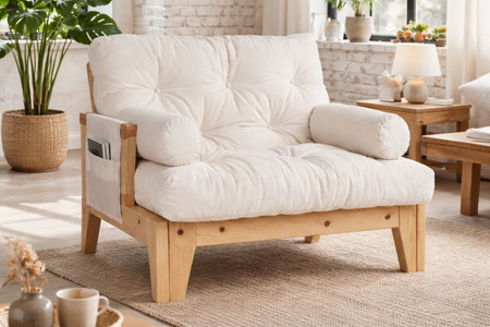 Fauteuil Sakura - Pascall Futon Grijs