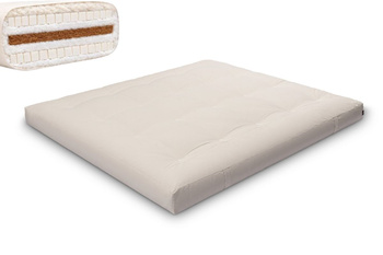 Matras 180x200 natuur met wol, kokos en 2x latex - Futon Pascall Comfort Wool Ecru
