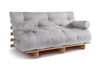 Opvouwbare bank 160x200 - Slim Comfort Classic - Pascall Futon Dove Ash