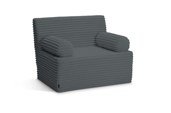 Sofa flexio 85x200 - Pascall - ribfluweel Antraciet