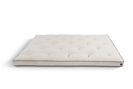 Matras 200x200 natuur met latex - Futon Pascall Slim Duo Latex Kedro Linnen