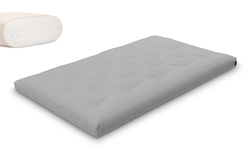 Matras 120x200 natuur - Futon Pascall Slim Natural Dove Ash