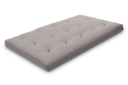 Matras 120x200 natuur met wol, kokos en 2x latex - Futon Pascall Comfort Wool Grijs