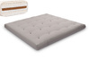 Matras 200x200 natuur met wol, kokos en 2x latex - Futon Pascall Comfort Wool Grijs