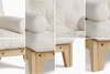 Fauteuil Sakura - Pascall Futon Ecru