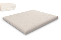 Matras 180x200 natuur met latex - Futon Pascall Slim Duo Latex Ecru