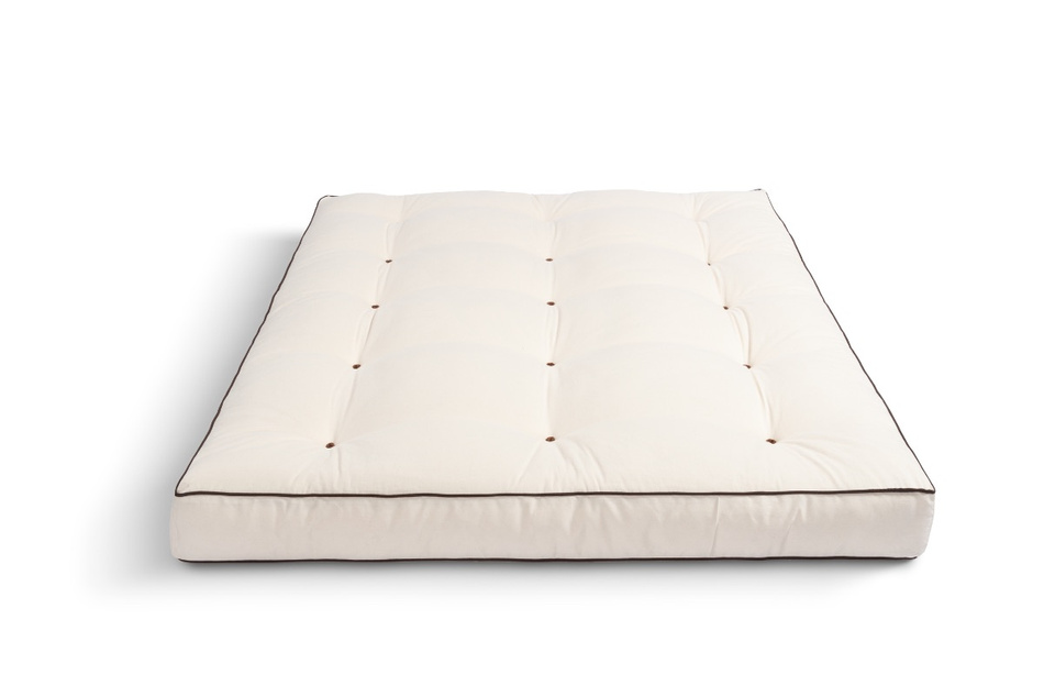 Matras 120x200 natuur met latex - Futon Pascall Medium Duo Latex Kedro Ecru