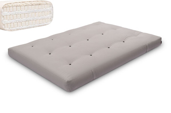 Matras 140x200 natuur met latex - Futon Pascall Comfort Trio Latex Wool Grijs